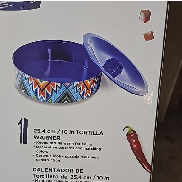 Prepara 6pc Melamine Taco Serving Set - Picture 8 of 9